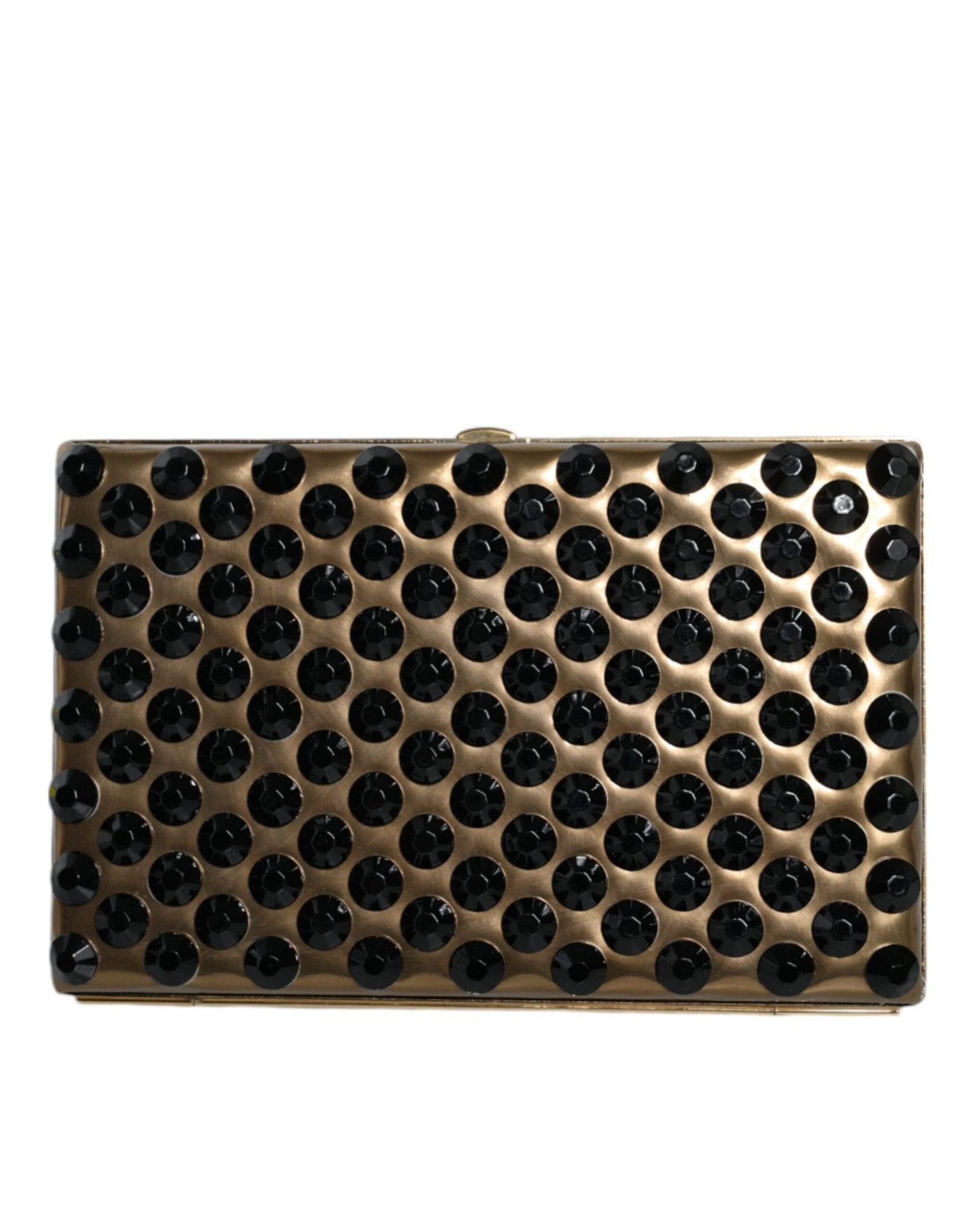 Dolce & Gabbana Gold Crystal Bifold Clutch Evening Party Women Purse Bag - Sandy Store ByNet