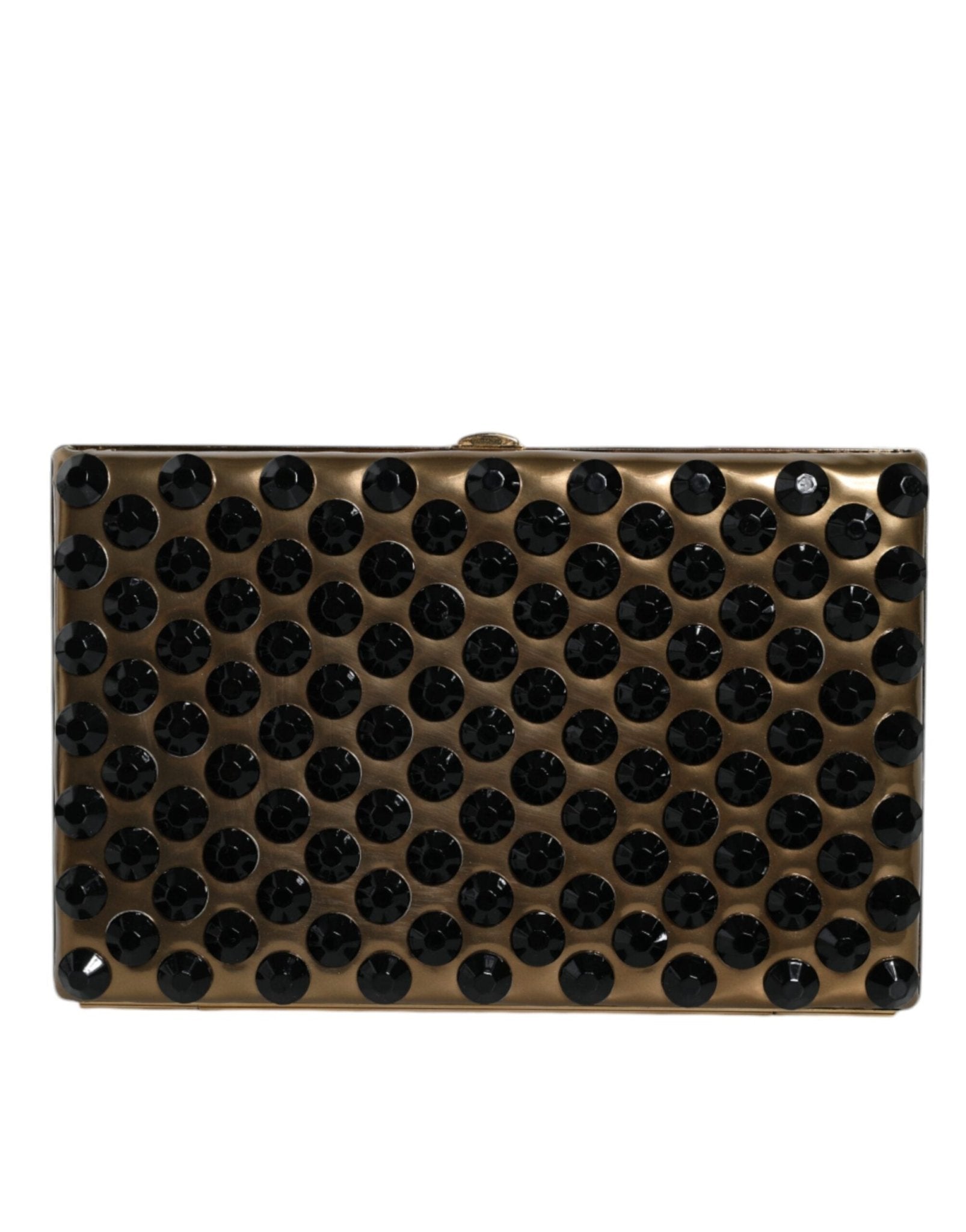Dolce & Gabbana Gold Crystal Bifold Clutch Evening Party Women Purse Bag - Sandy Store ByNet