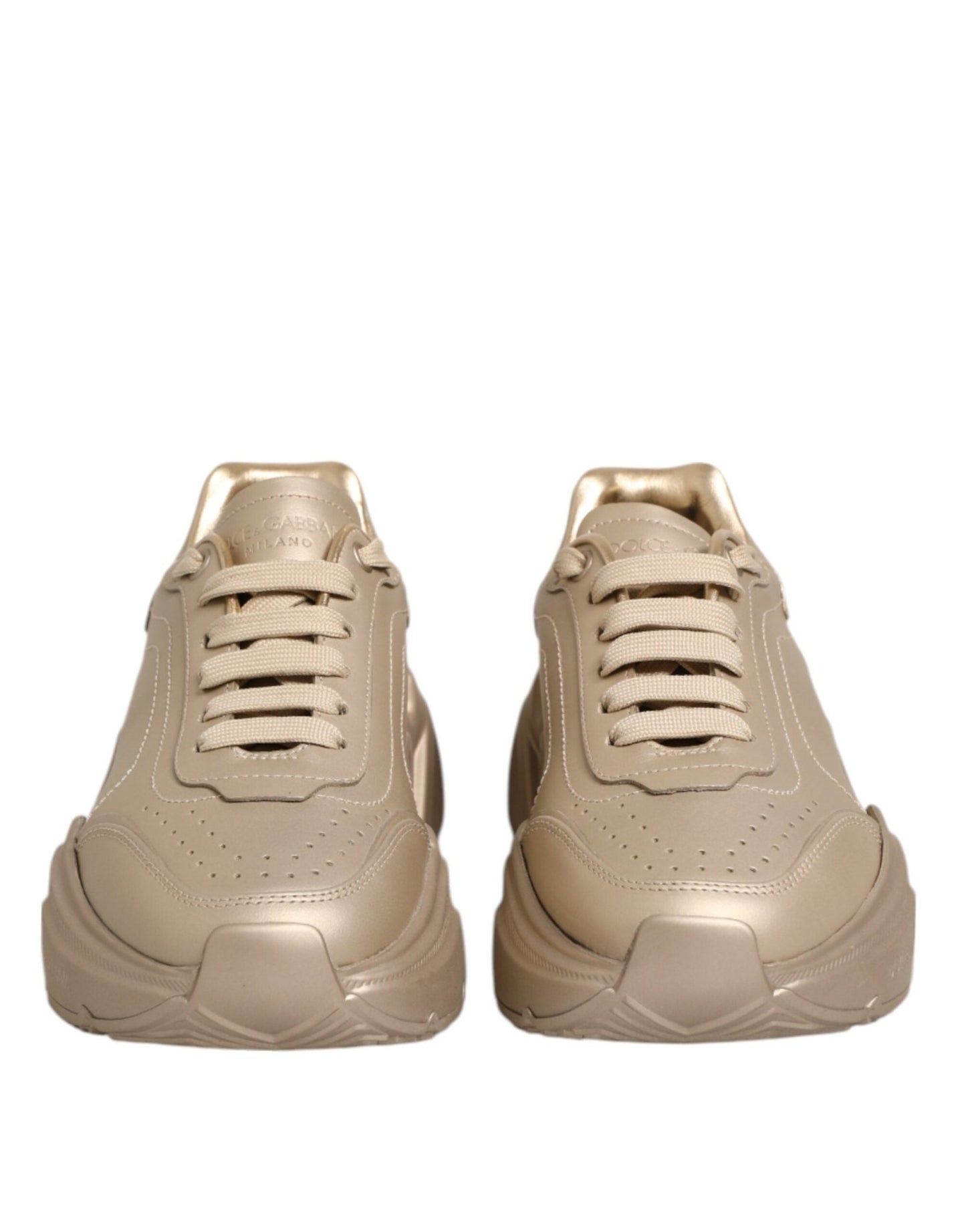 Dolce & Gabbana Gold Leather Daymaster Women Sneaker Shoes – EU36/US5.5 par Dolce & Gabbana | Disponible sur Sandy Store ByNet