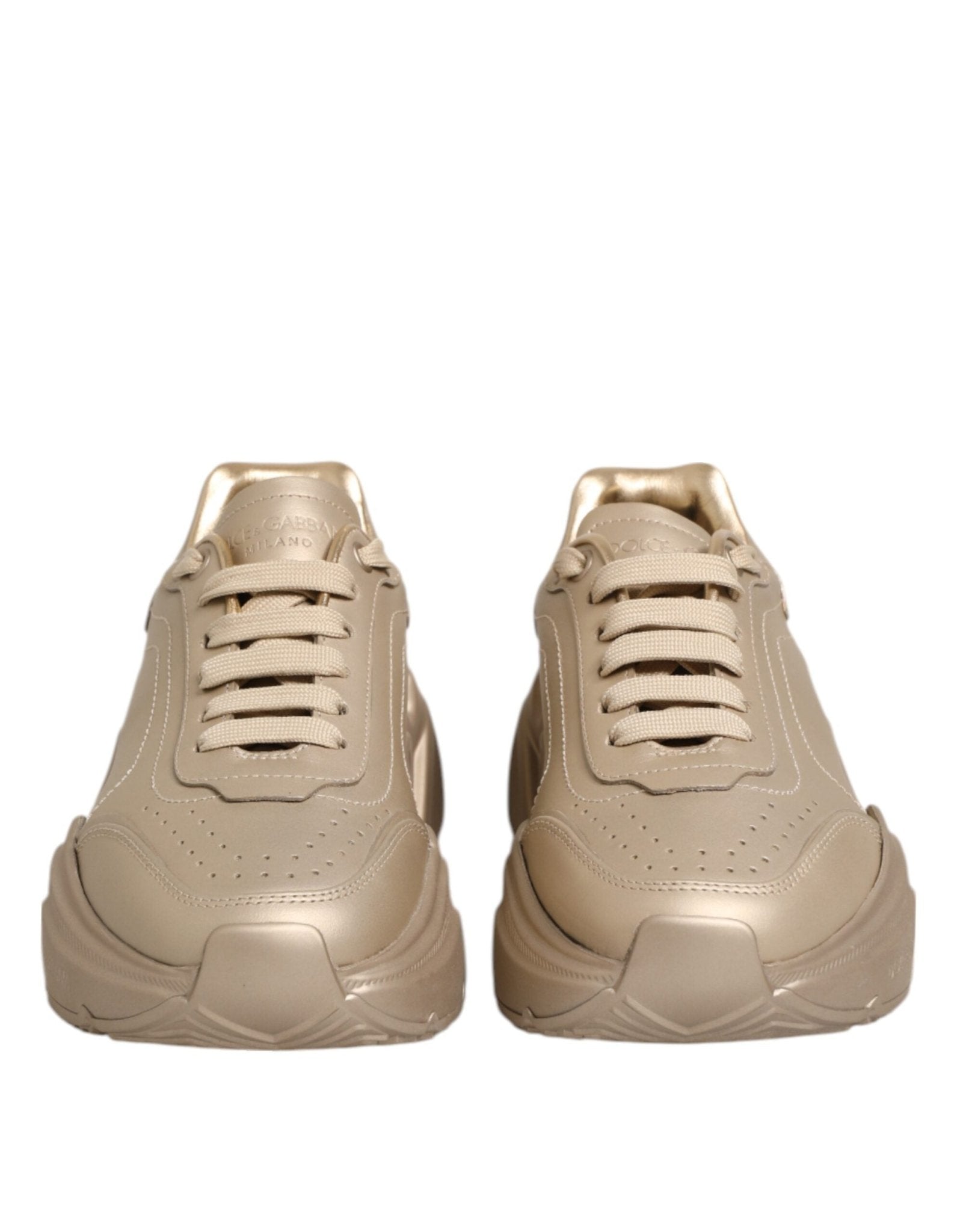 Dolce & Gabbana Gold Leather Daymaster Women Sneaker Shoes – EU36/US5.5 par Dolce & Gabbana | Disponible sur Sandy Store ByNet