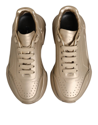 Dolce & Gabbana Gold Leather Daymaster Women Sneaker Shoes – EU36/US5.5 par Dolce & Gabbana | Disponible sur Sandy Store ByNet