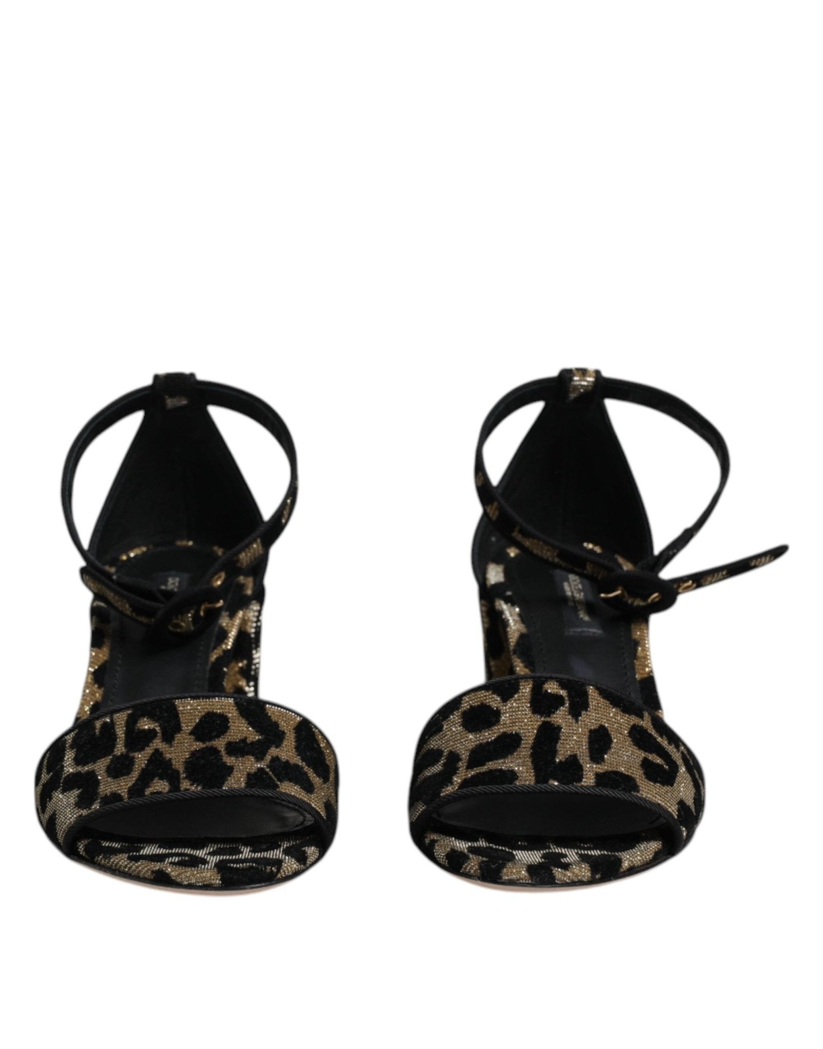 Dolce & Gabbana Gold Leopard Ankle Strap Heels Sandals Shoes – EU36.5/US6 par Dolce & Gabbana | Disponible sur Sandy Store ByNet