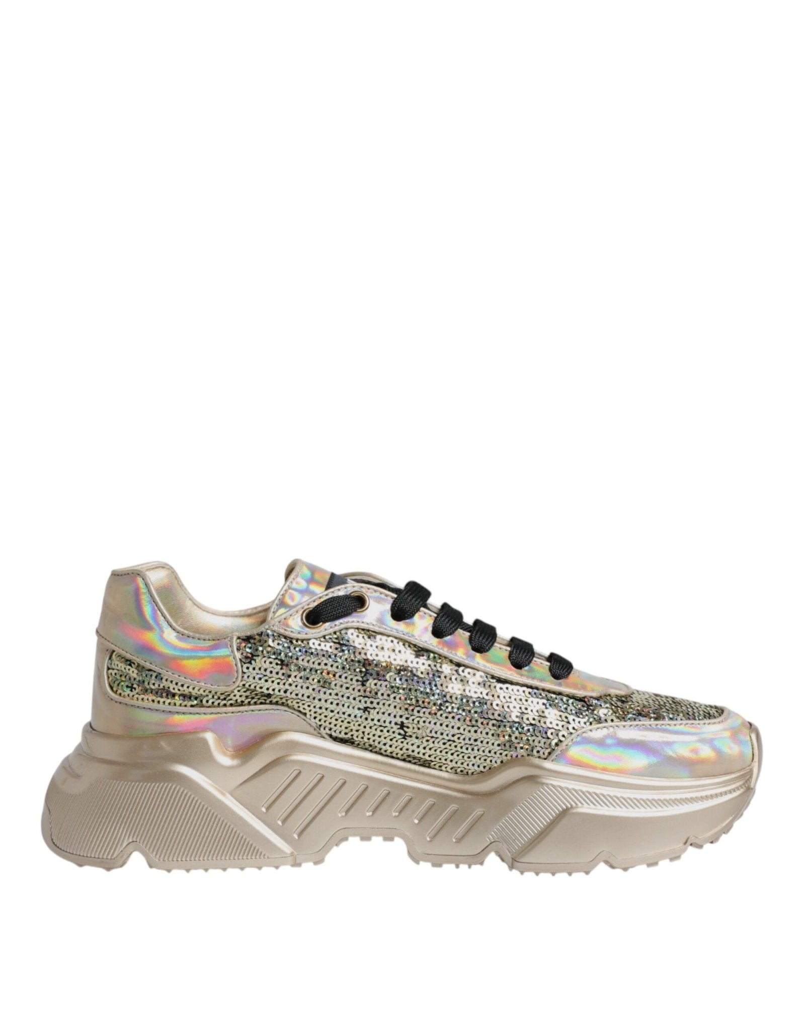 Dolce & Gabbana Gold Sequin Iridiscent Daymaster Sneakers Shoes – EU40/US7 par Dolce & Gabbana | Disponible sur Sandy Store ByNet