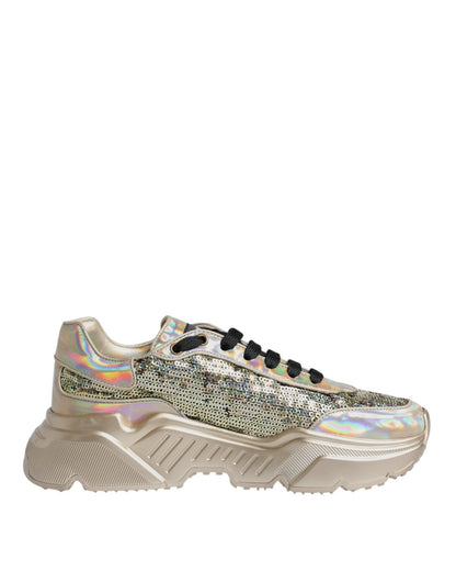 Dolce & Gabbana Gold Sequin Iridiscent Daymaster Sneakers Shoes – EU40/US7 par Dolce & Gabbana | Disponible sur Sandy Store ByNet