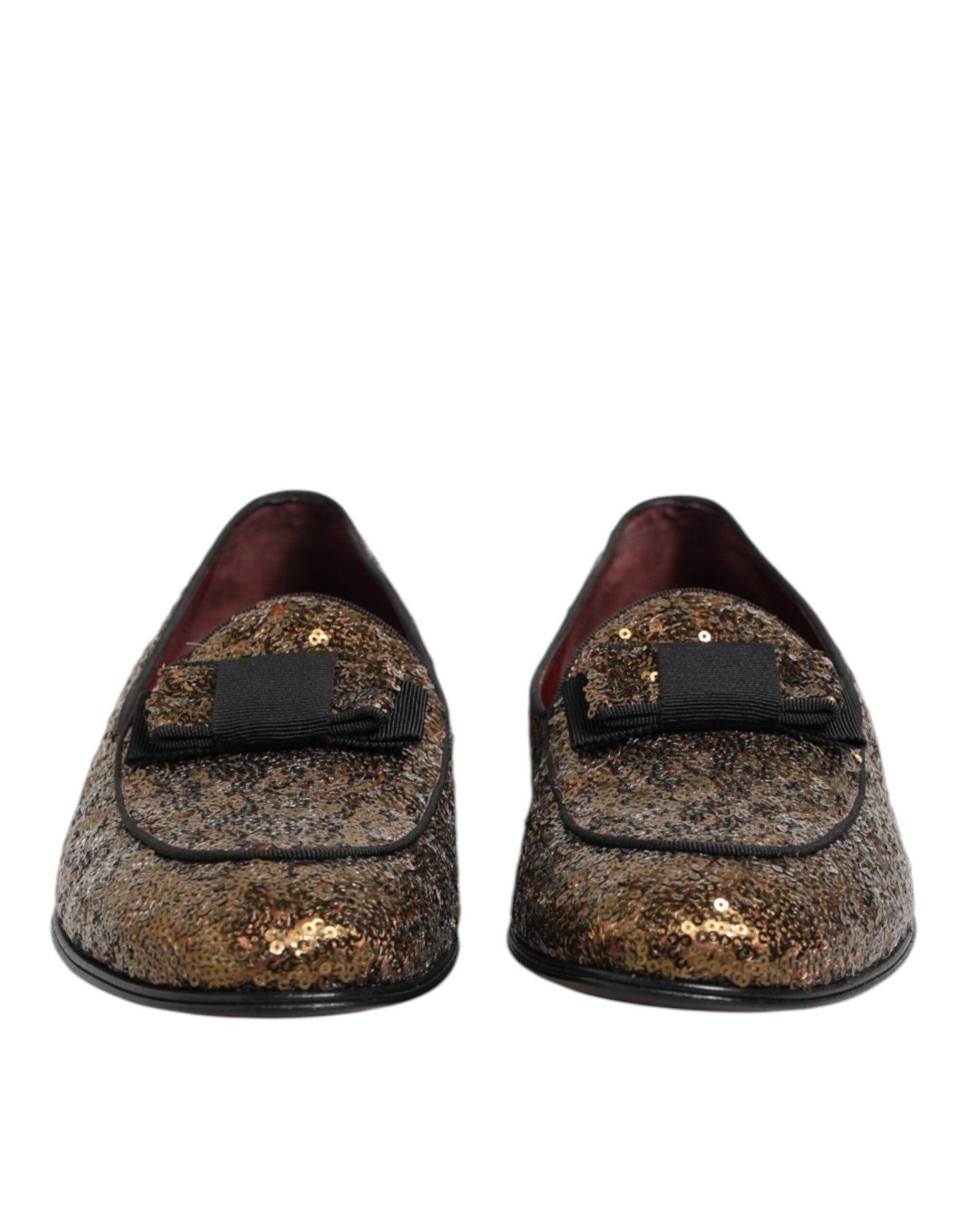 Dolce & Gabbana Gold Sequined Slip On Loafers Men Dress Shoes – EU44/US11 par Dolce & Gabbana | Disponible sur Sandy Store ByNet