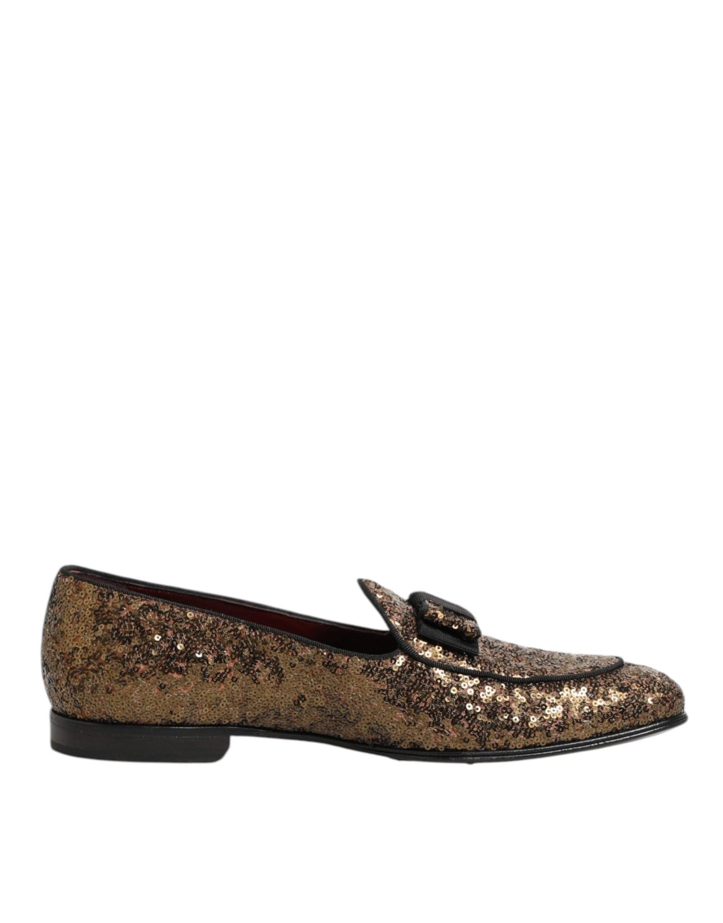 Dolce & Gabbana Gold Sequined Slip On Loafers Men Dress Shoes – EU44/US11 par Dolce & Gabbana | Disponible sur Sandy Store ByNet