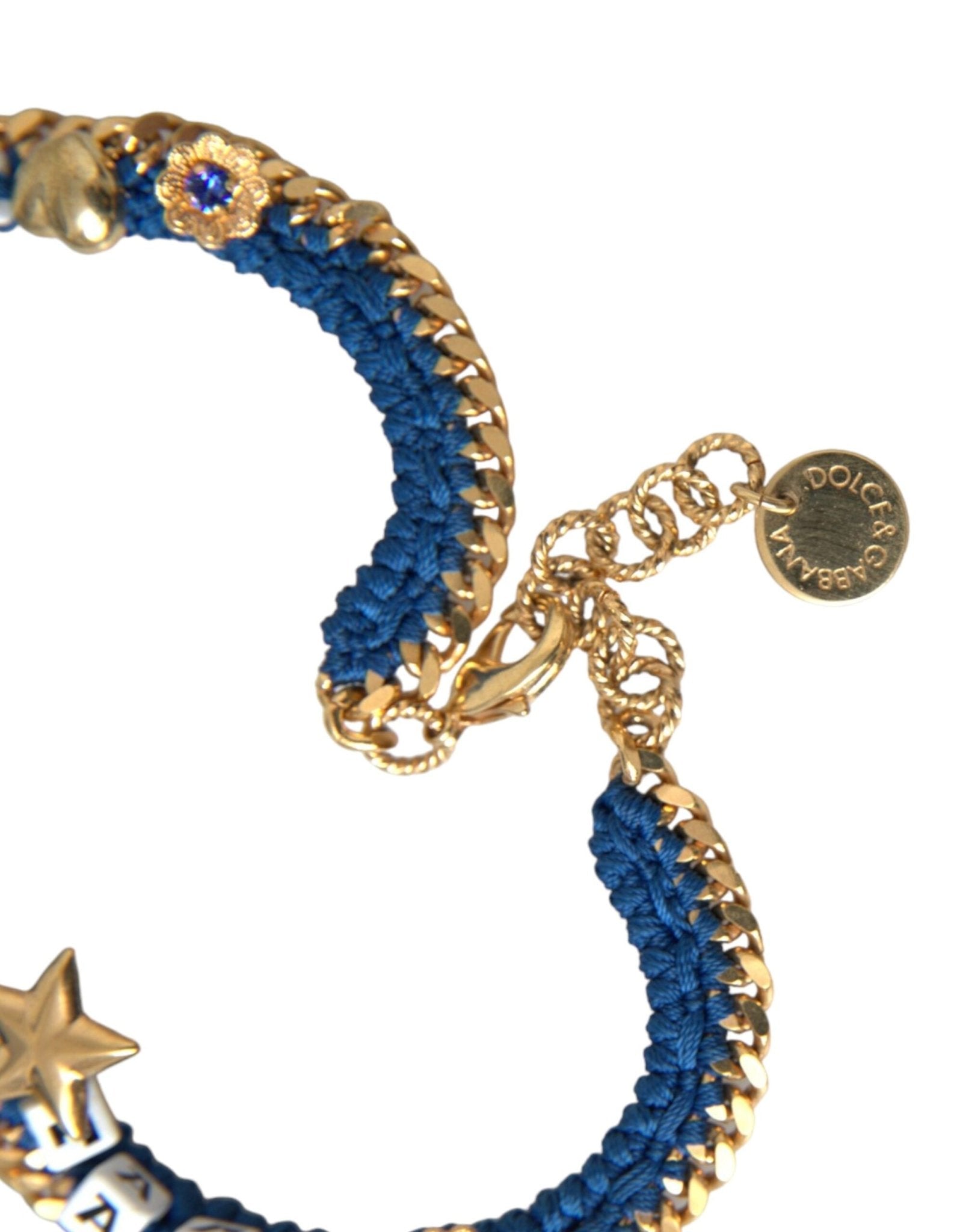 Dolce & Gabbana Gold Tone Brass Chain Iam The Star Bracelet - Sandy Store ByNet