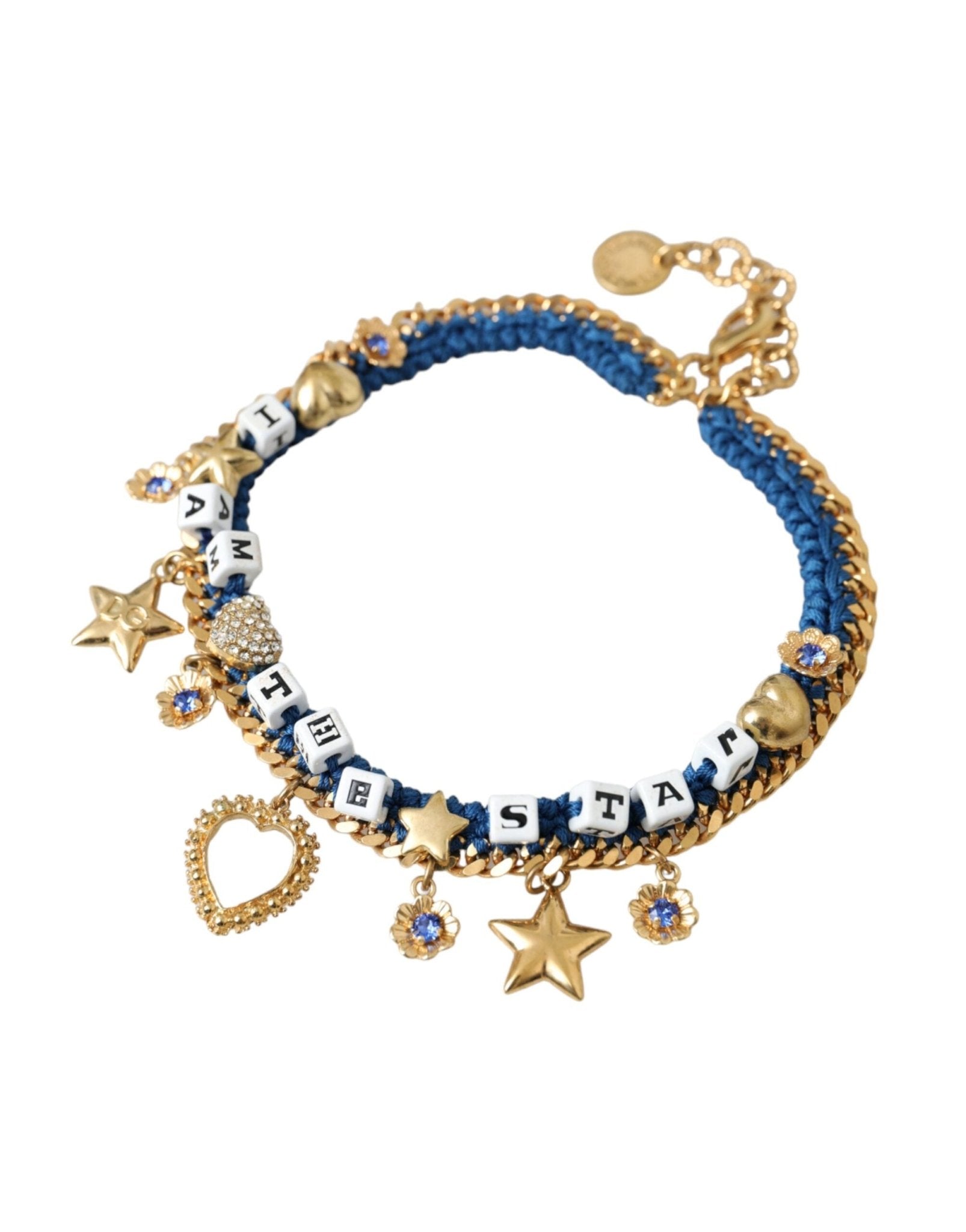 Dolce & Gabbana Gold Tone Brass Chain Iam The Star Bracelet - Sandy Store ByNet
