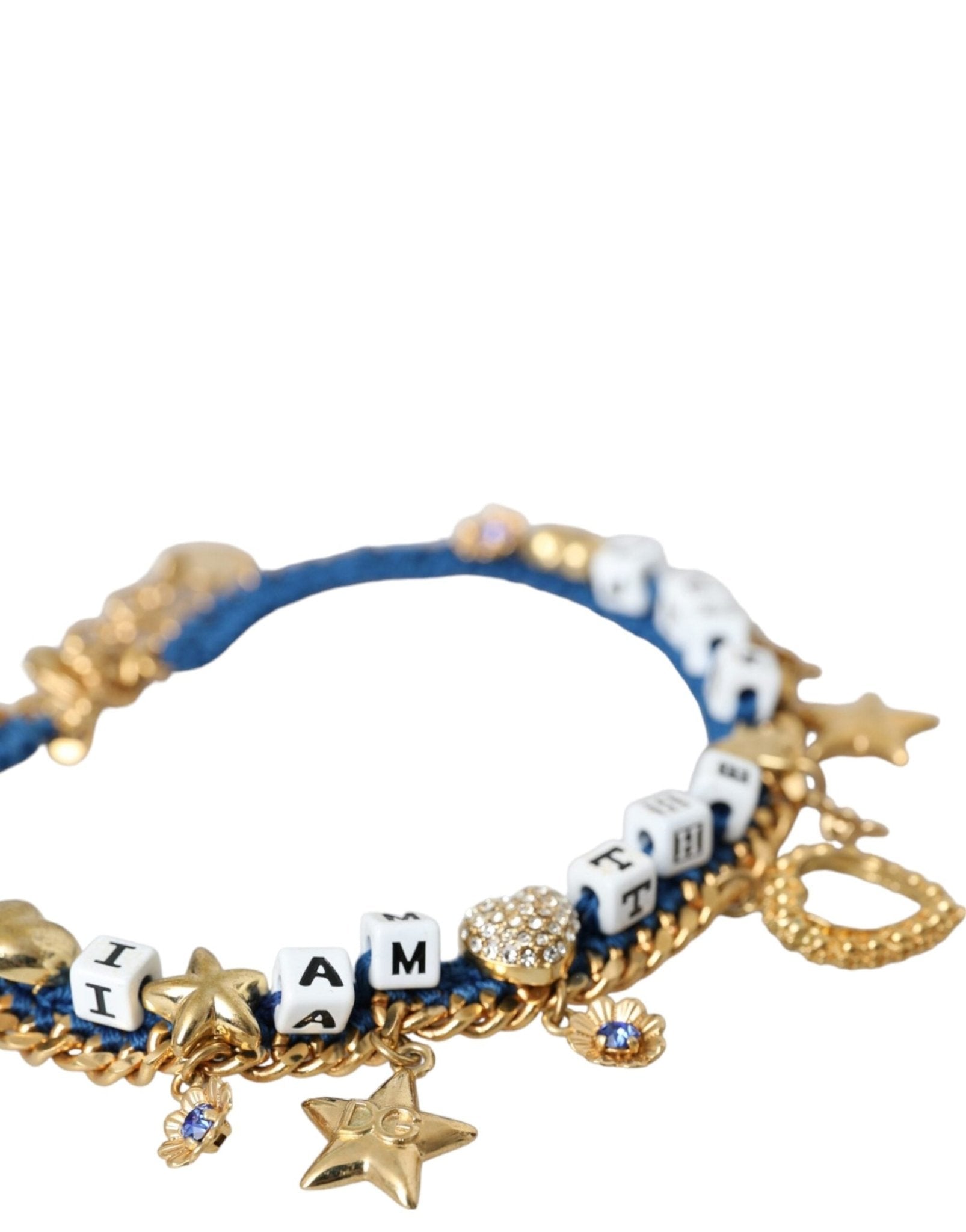 Dolce & Gabbana Gold Tone Brass Chain Iam The Star Bracelet - Sandy Store ByNet