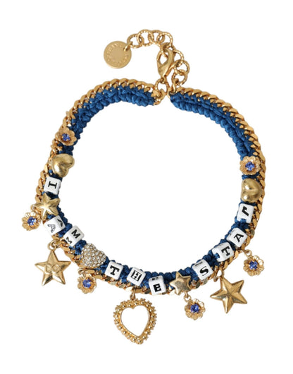 Dolce & Gabbana Gold Tone Brass Chain Iam The Star Bracelet - Sandy Store ByNet