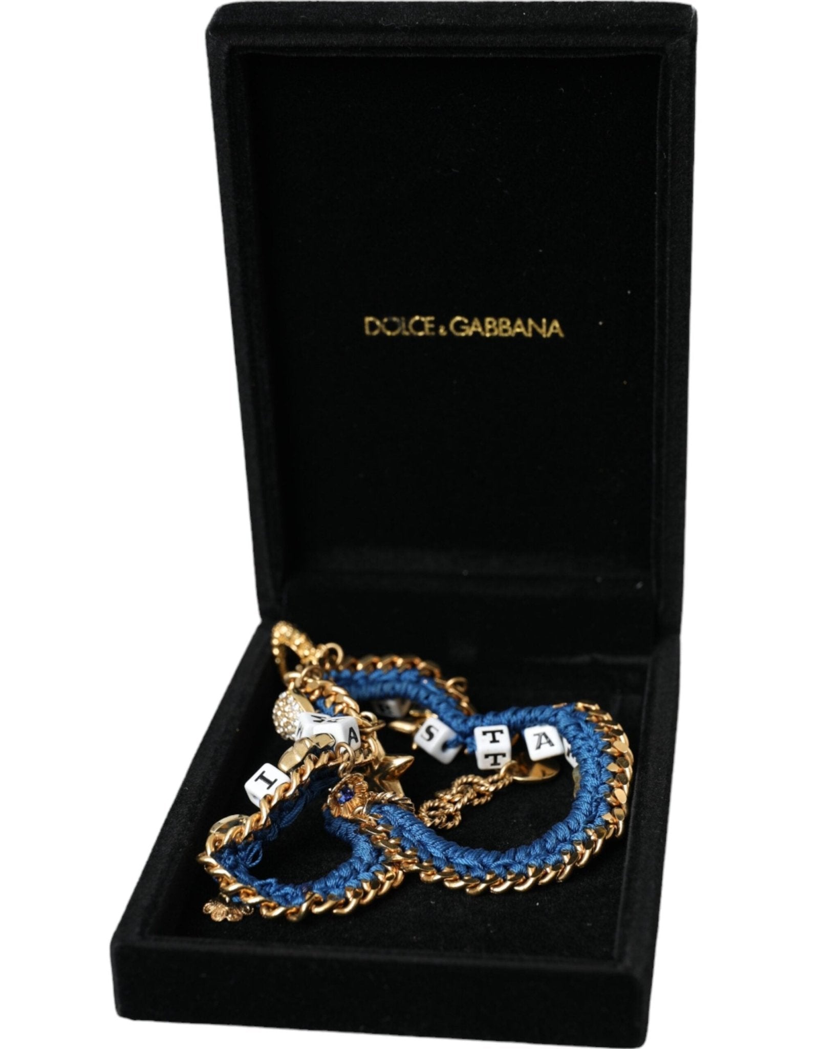 Dolce & Gabbana Gold Tone Brass Chain Iam The Star Bracelet - Sandy Store ByNet