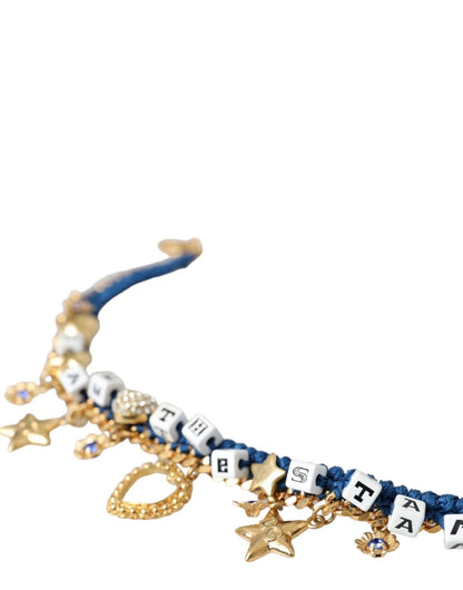Dolce & Gabbana Gold Tone Brass Chain Iam The Star Bracelet - Sandy Store ByNet
