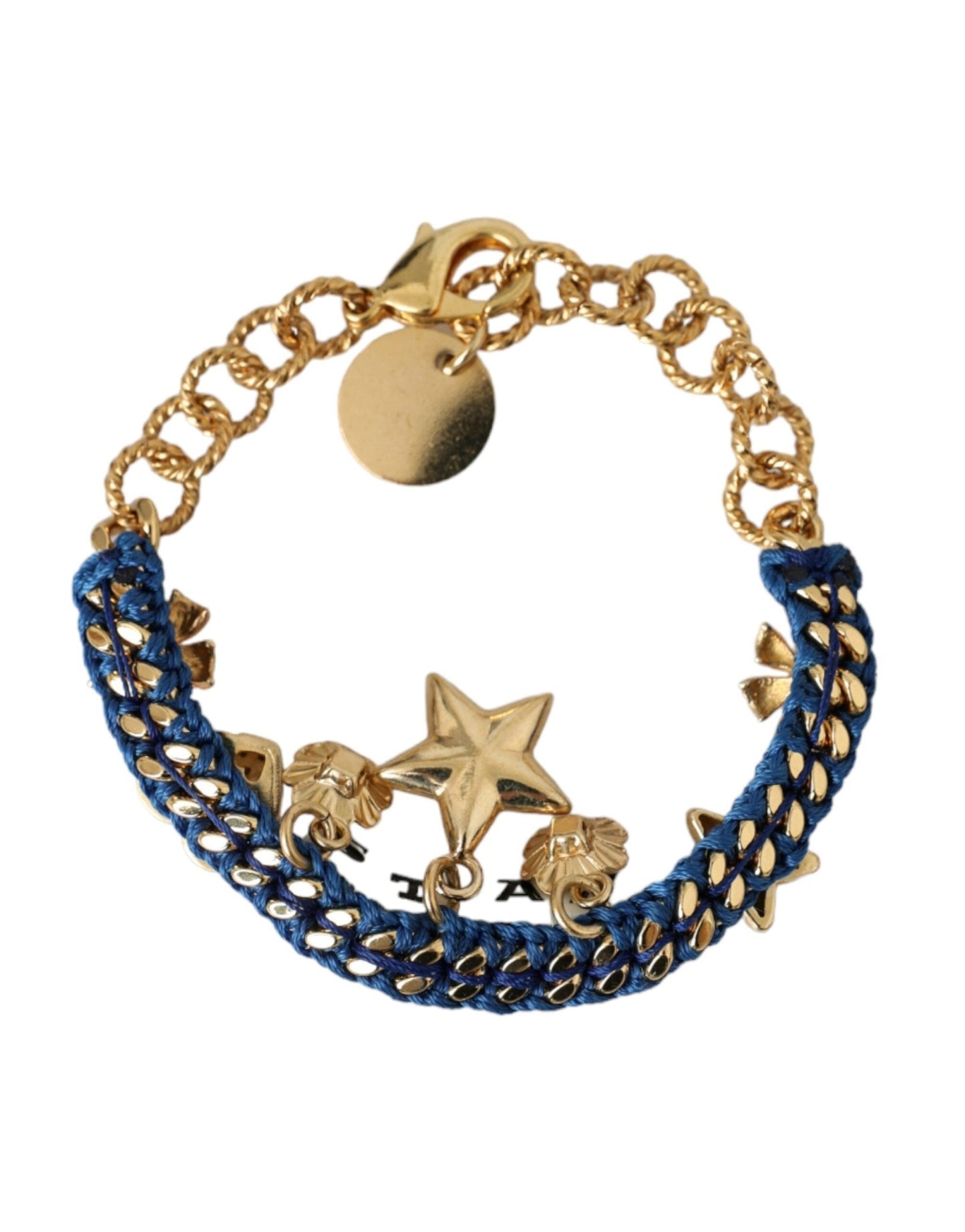 Dolce & Gabbana Gold Tone Brass Chain Star Fashion Bracelet - Sandy Store ByNet