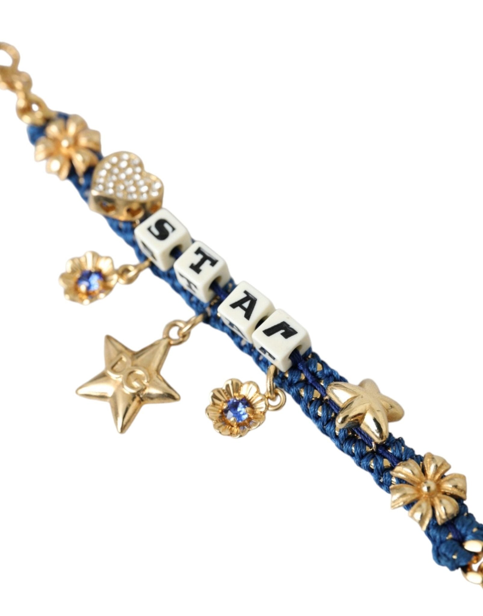 Dolce & Gabbana Gold Tone Brass Chain Star Fashion Bracelet - Sandy Store ByNet