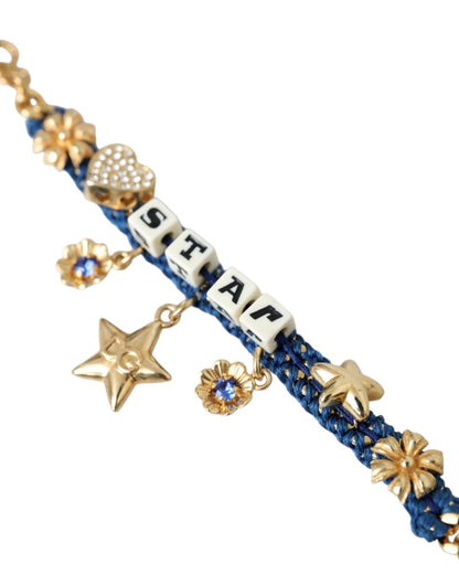 Dolce & Gabbana Gold Tone Brass Chain Star Fashion Bracelet - Sandy Store ByNet