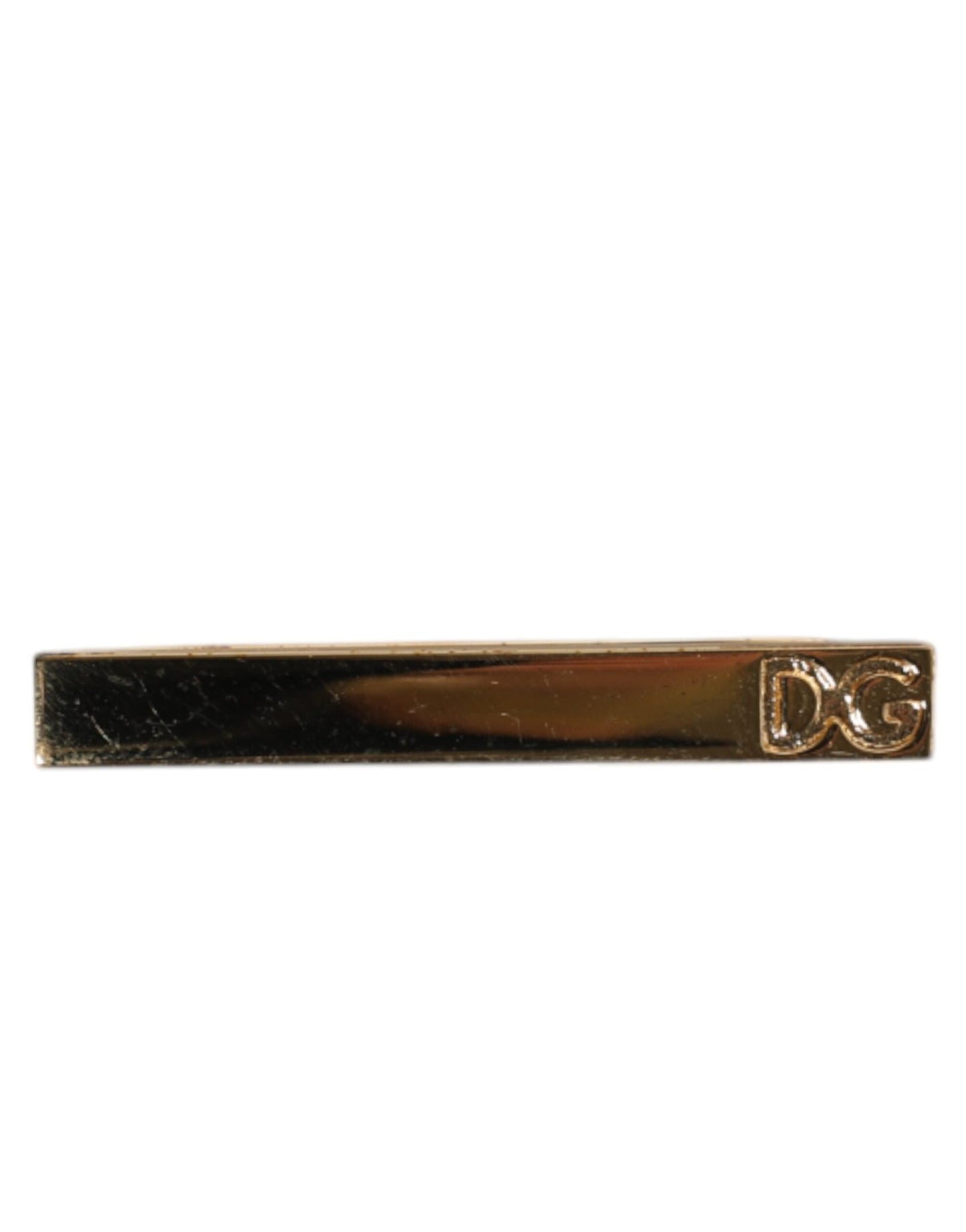 Dolce & Gabbana Gold Tone Brass Crystal Branded Accessory Tie Clip Bar – par Dolce & Gabbana | Disponible sur Sandy Store ByNet