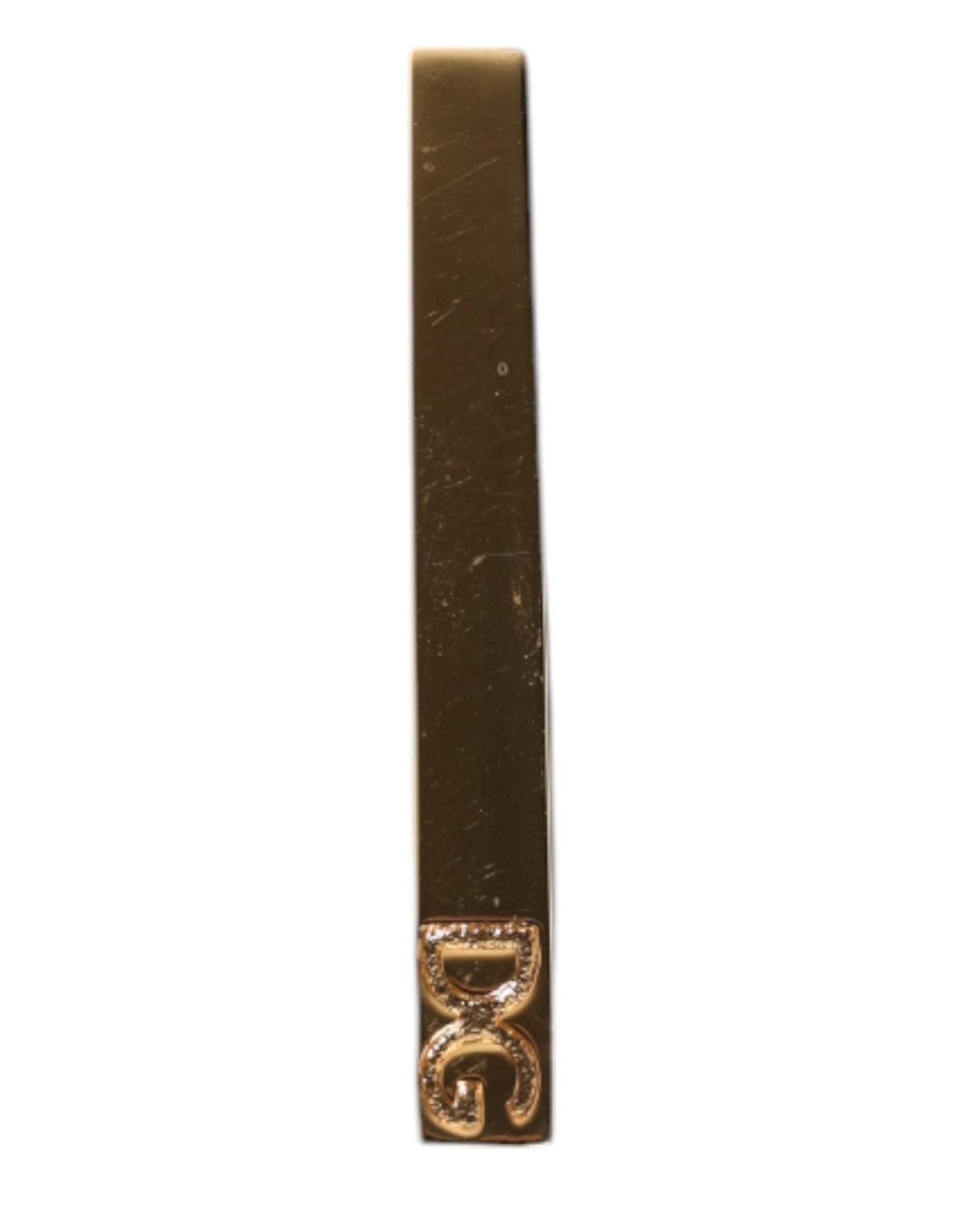 Dolce & Gabbana Gold Tone Brass Logo Branded Tie Clip Bar – par Dolce & Gabbana | Disponible sur Sandy Store ByNet