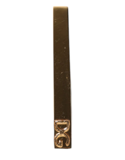 Dolce & Gabbana Gold Tone Brass Logo Branded Tie Clip Bar – par Dolce & Gabbana | Disponible sur Sandy Store ByNet