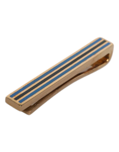 Dolce & Gabbana Gold Tone Brass Logo Branded Tie Clip Bar – par Dolce & Gabbana | Disponible sur Sandy Store ByNet
