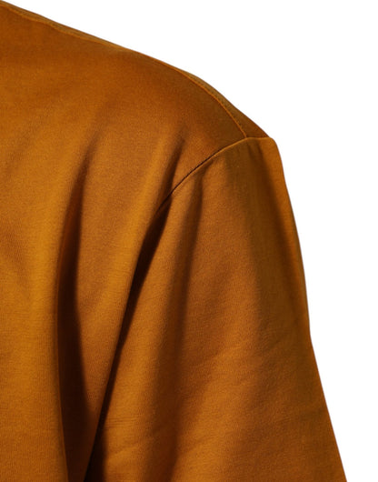 Dolce & Gabbana Golden Brown Crew Neck Short Sleeve T-shirt – IT58 | 3XL par Dolce & Gabbana | Disponible sur Sandy Store ByNet