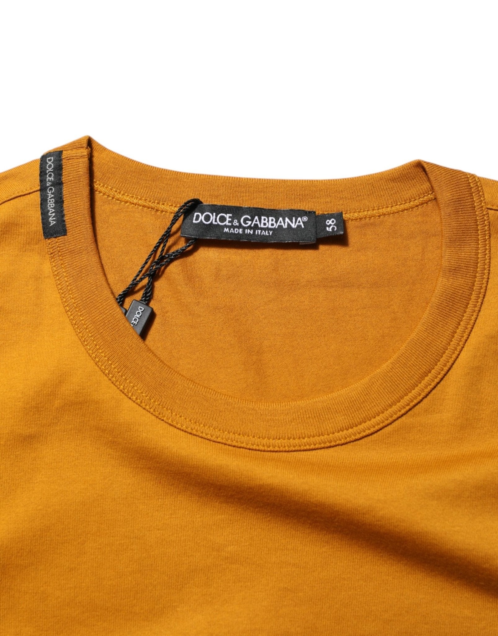 Dolce & Gabbana Golden Brown Crew Neck Short Sleeve T-shirt – IT58 | 3XL par Dolce & Gabbana | Disponible sur Sandy Store ByNet