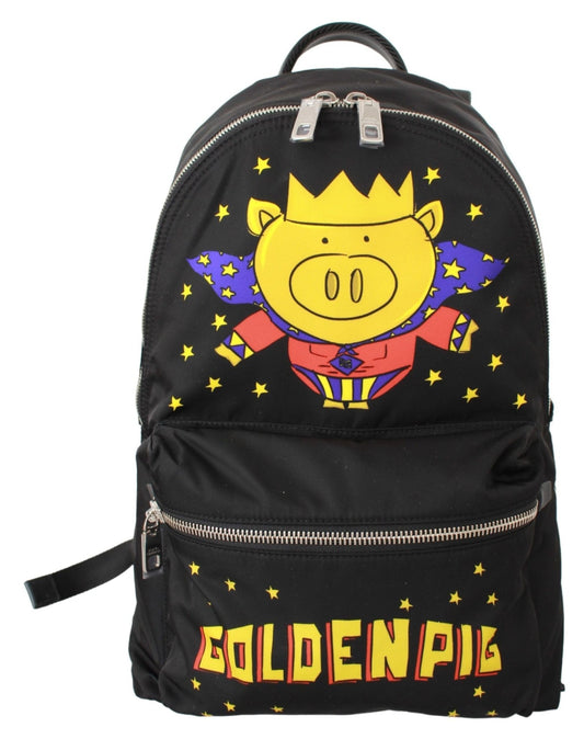 Dolce & Gabbana Golden Pig Motif Luxe Backpack - Sandy Store ByNet