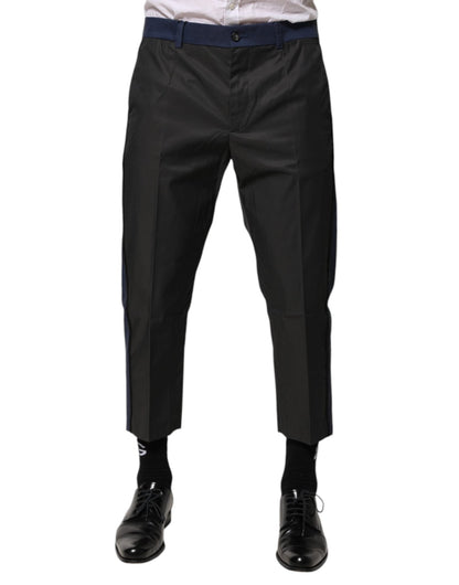 Dolce & Gabbana Gray Blue Cotton 3/4 Chinos Crop Trouser Pants – IT50 | L par Dolce & Gabbana | Disponible sur Sandy Store ByNet