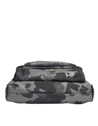 Dolce & Gabbana Gray Camo Cotton Multiple Compartments Tote Bag - Sandy Store ByNet