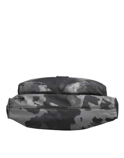 Dolce & Gabbana Gray Camo Cotton Multiple Compartments Tote Bag - Sandy Store ByNet