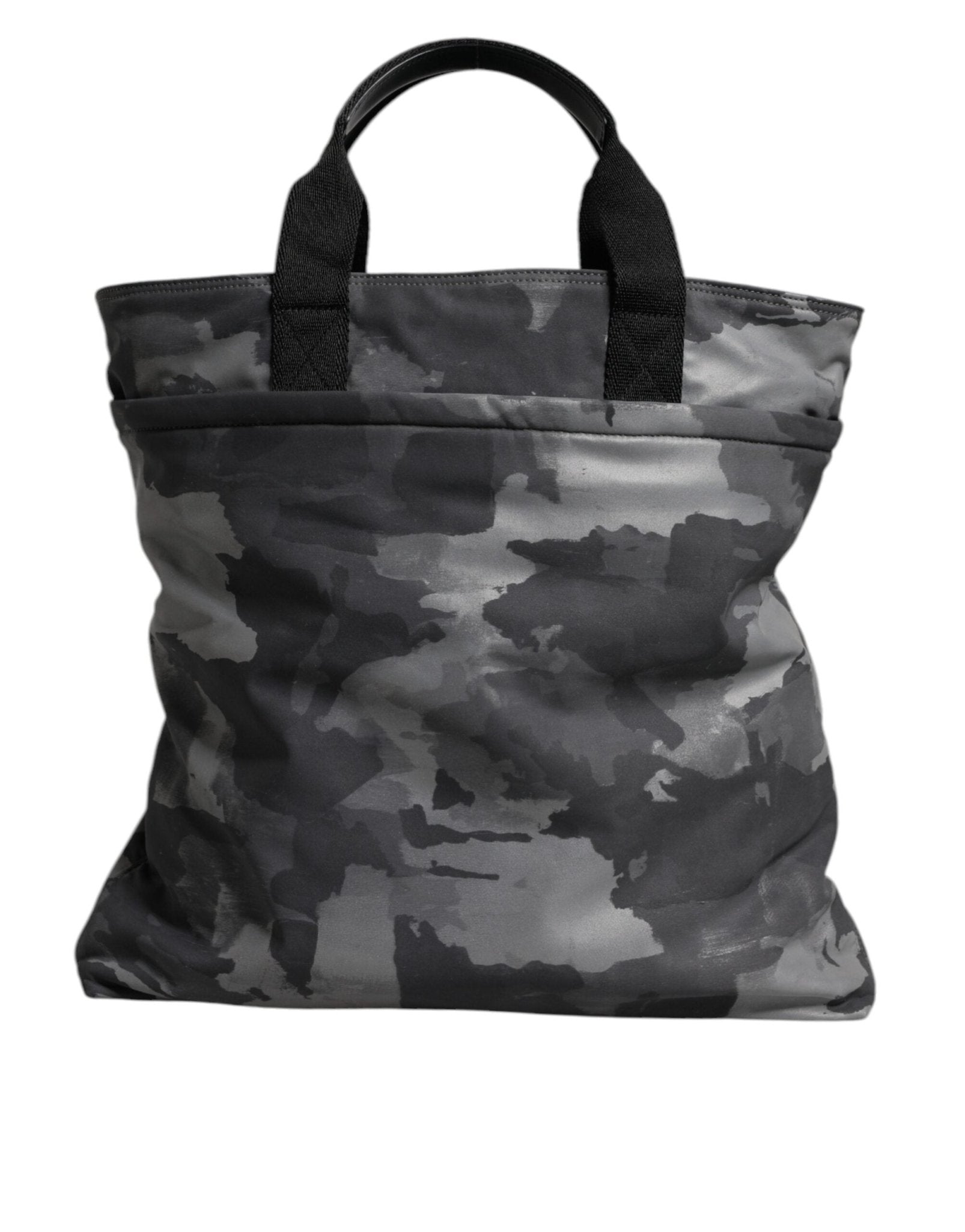 Dolce & Gabbana Gray Camo Cotton Multiple Compartments Tote Bag - Sandy Store ByNet