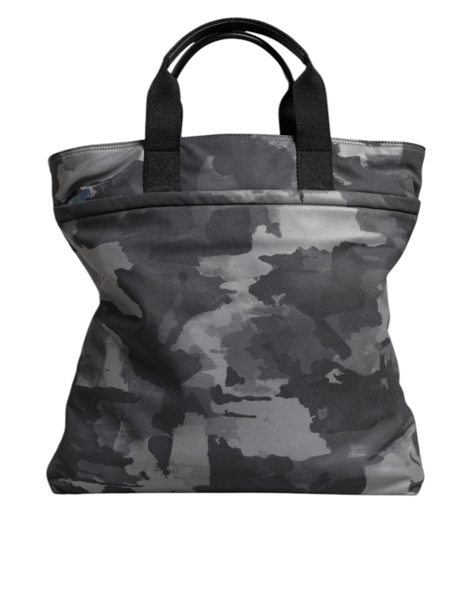 Dolce & Gabbana Gray Camo Cotton Multiple Compartments Tote Bag - Sandy Store ByNet