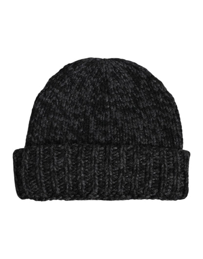 Dolce & Gabbana Gray Cashmere Knitted Winter Beanie Hat – par Dolce & Gabbana | Disponible sur Sandy Store ByNet