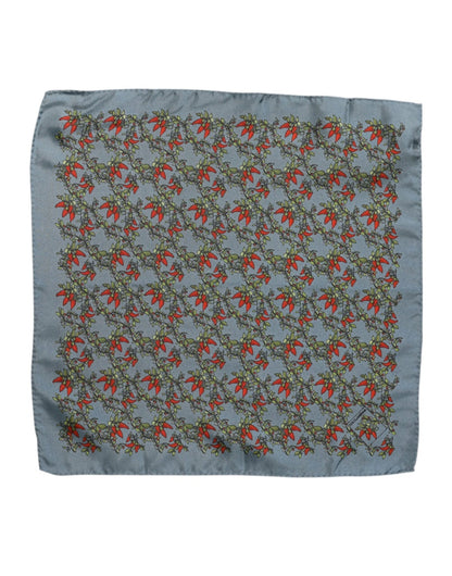 Dolce & Gabbana Gray Chilis Silk Square Men Foulard Scarf – par Dolce & Gabbana | Disponible sur Sandy Store ByNet