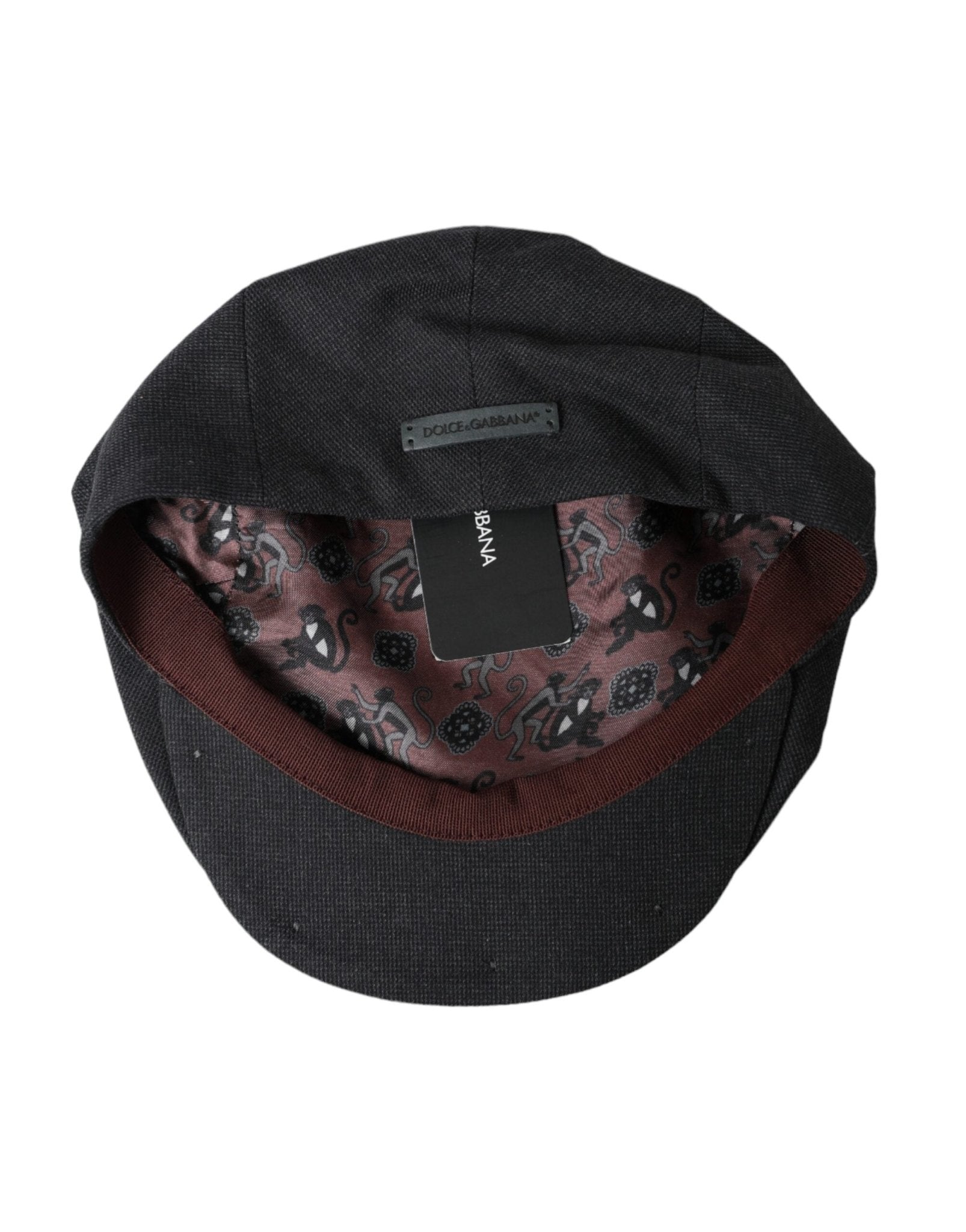 Dolce & Gabbana Gray Cotton Cloth Newsboy Hat Men - Sandy Store ByNet