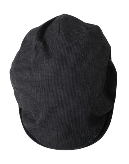 Dolce & Gabbana Gray Cotton Cloth Newsboy Hat Men - Sandy Store ByNet