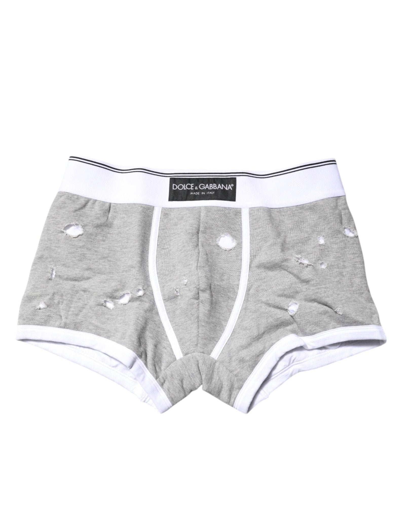 Dolce & Gabbana Gray Cotton Stretch Regular Boxer Underwear – IT3 | XS par Dolce & Gabbana | Disponible sur Sandy Store ByNet