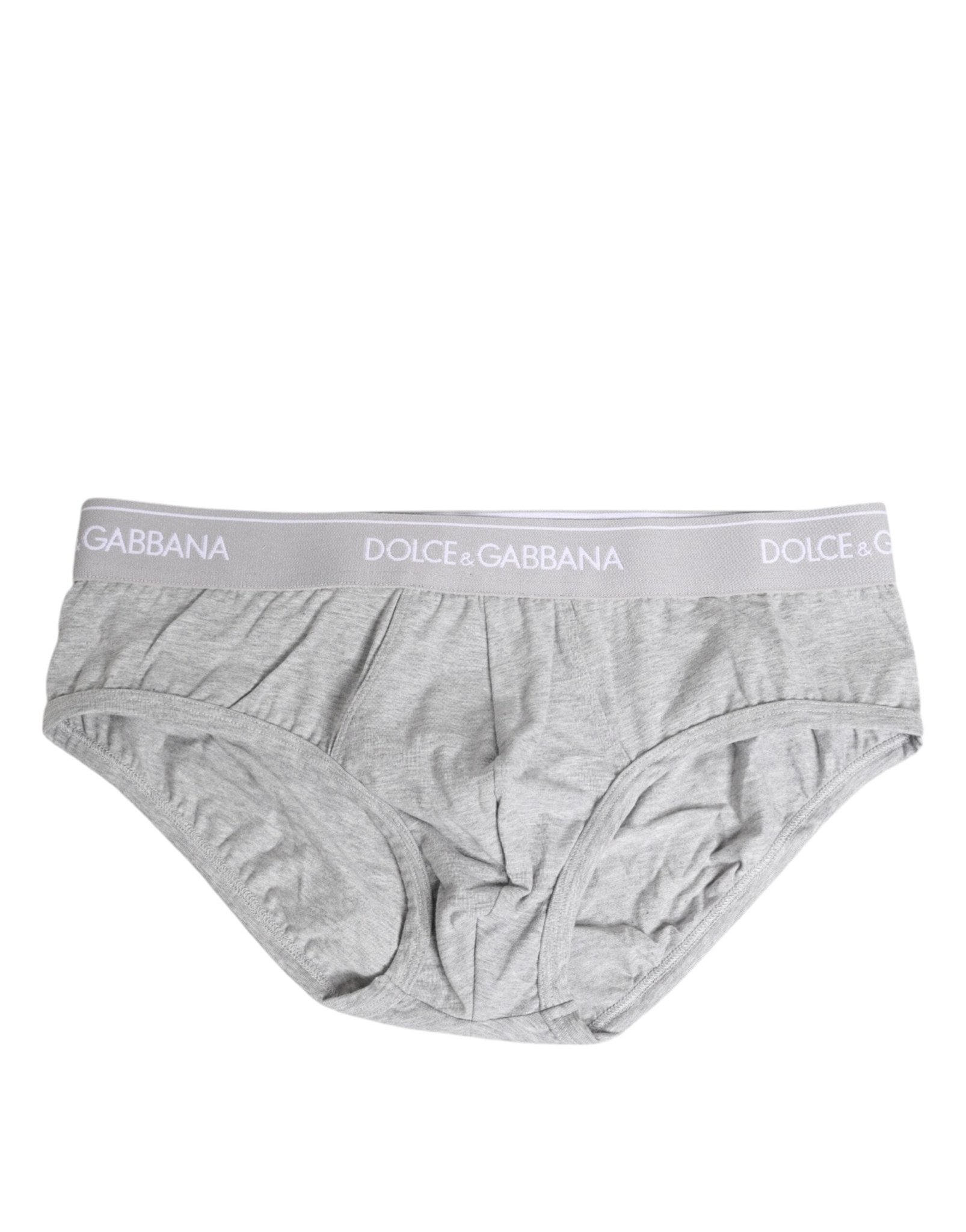 Dolce & Gabbana Gray Cotton Stretch Regular Brief Underwear – IT3 | XS par Dolce & Gabbana | Disponible sur Sandy Store ByNet