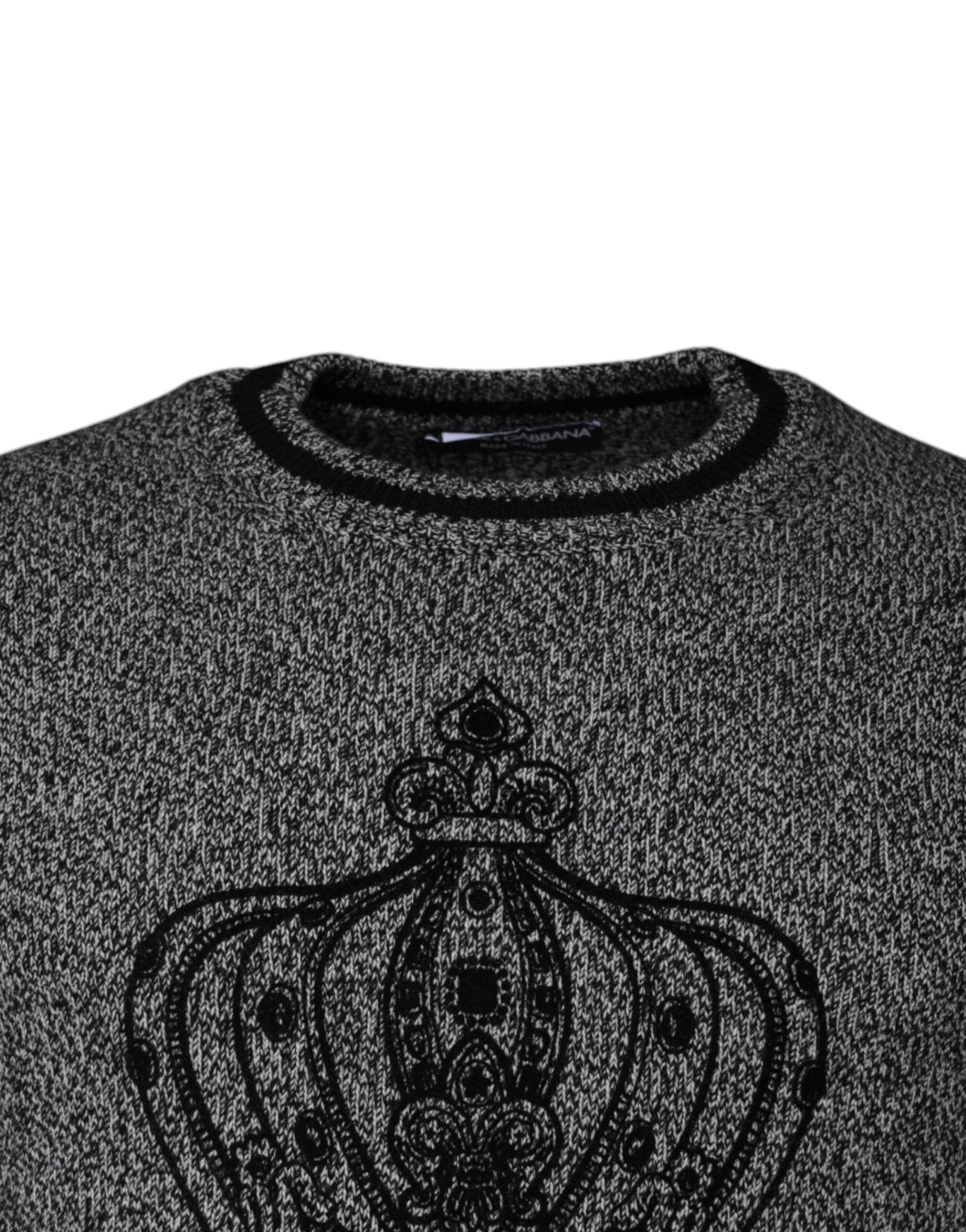 Dolce & Gabbana Gray Crown King Cashmere Pullover Sweater - Sandy Store ByNet