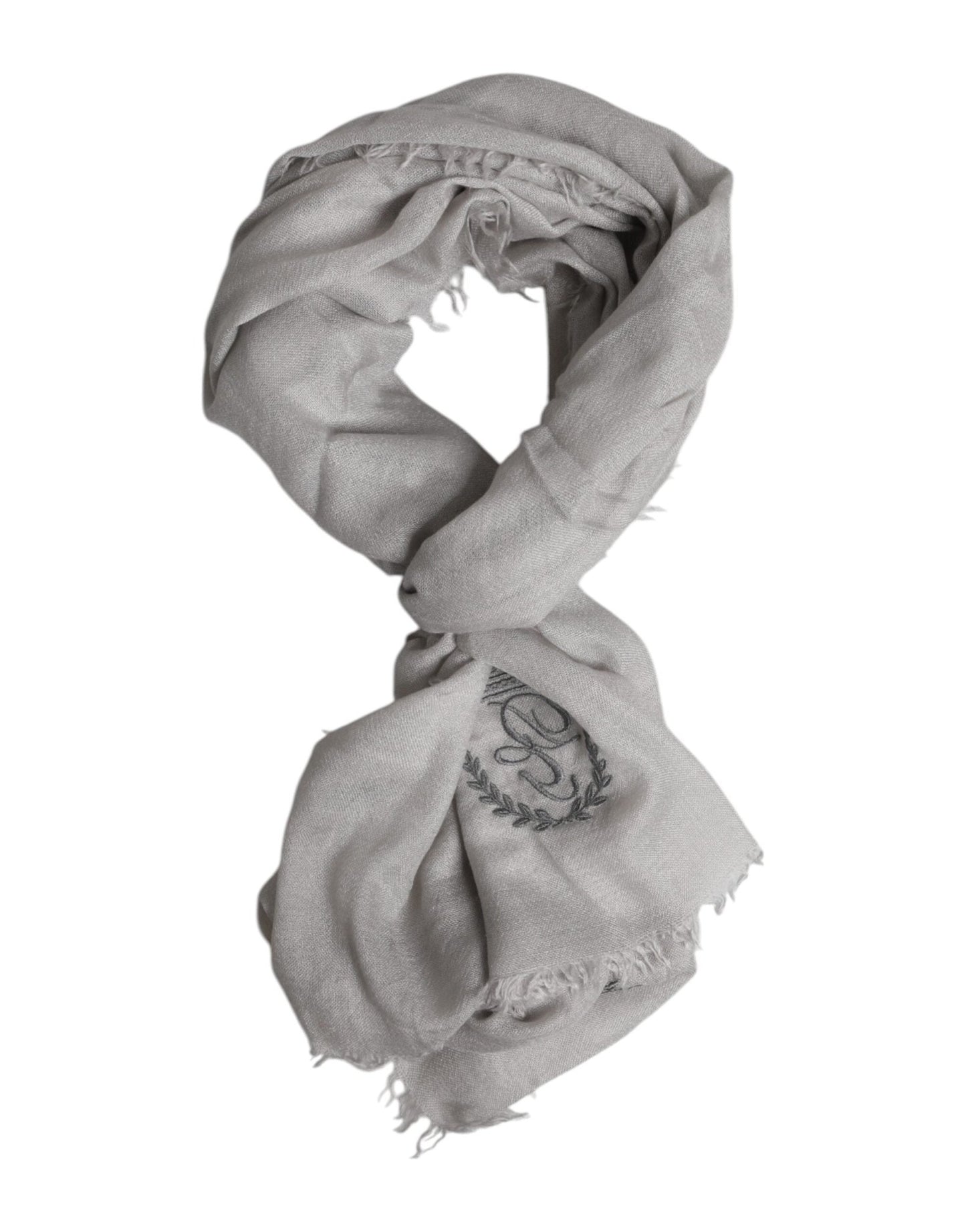 Dolce & Gabbana Gray DG Crown Neck Warmer Wrap Shawl Scarf – par Dolce & Gabbana | Disponible sur Sandy Store ByNet