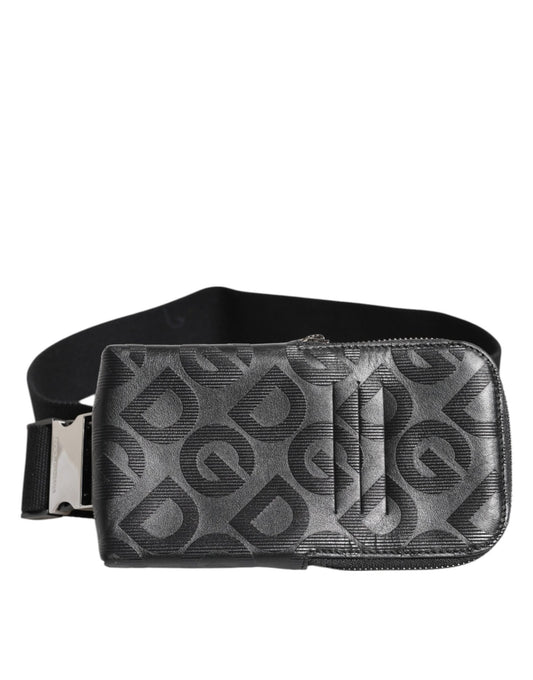 Dolce & Gabbana Gray DG Logo Mania Purse Phone Belt Waist Men Borse Bag – par Dolce & Gabbana | Disponible sur Sandy Store ByNet