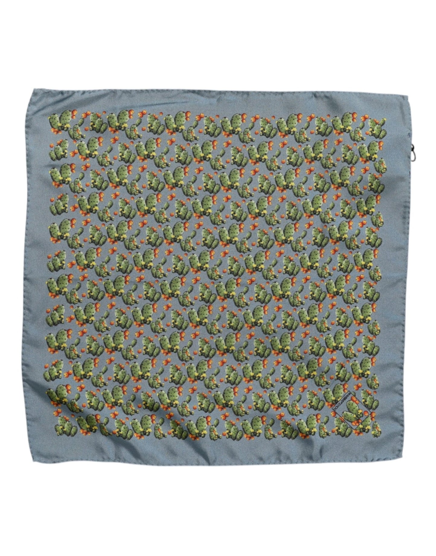 Dolce & Gabbana Gray Green Cactus Print Square Foulard Scarf – par Dolce & Gabbana | Disponible sur Sandy Store ByNet