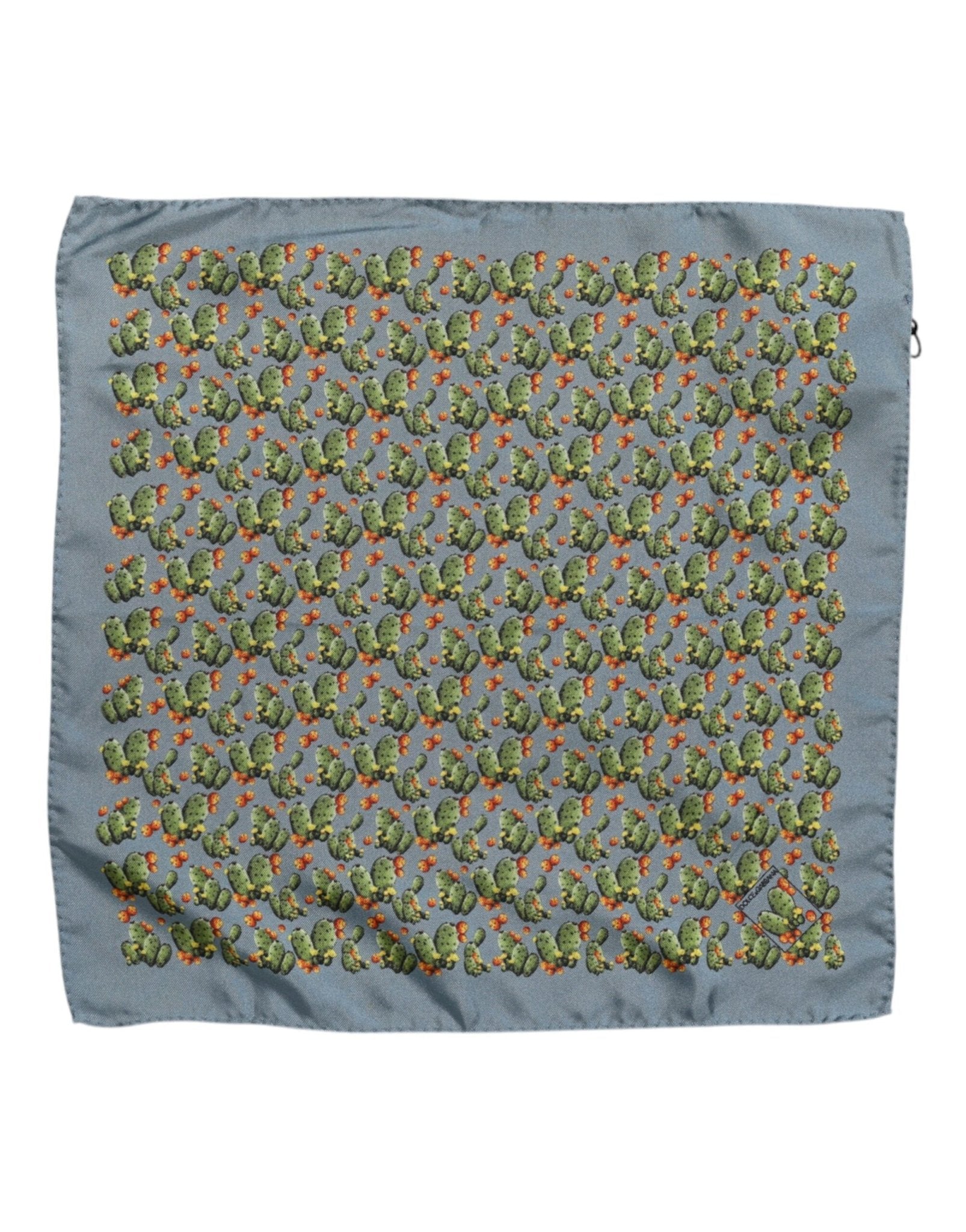 Dolce & Gabbana Gray Green Cactus Print Square Foulard Scarf – par Dolce & Gabbana | Disponible sur Sandy Store ByNet