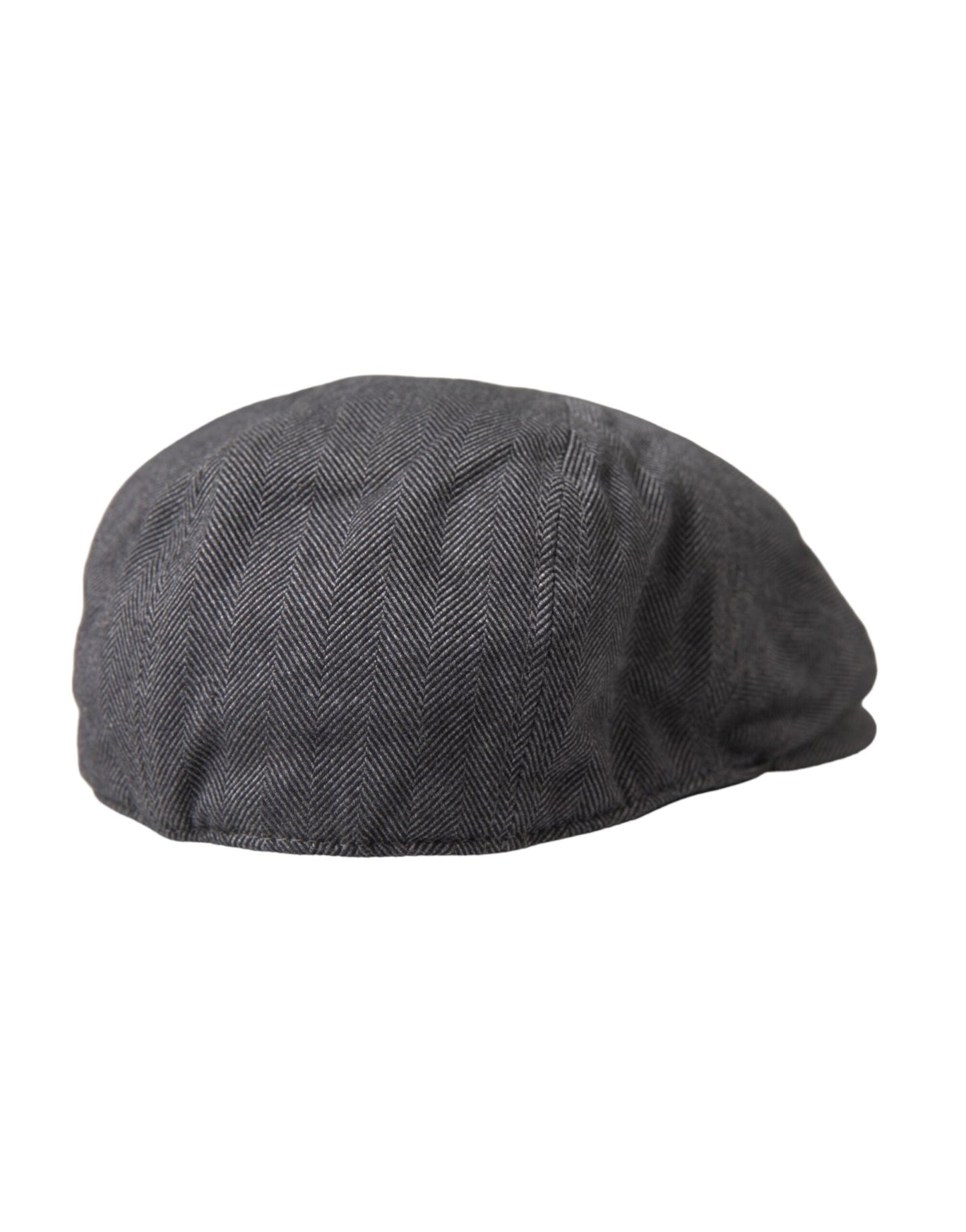 Dolce & Gabbana Gray Herringbone Crown Newsboy Hat Men - Sandy Store ByNet