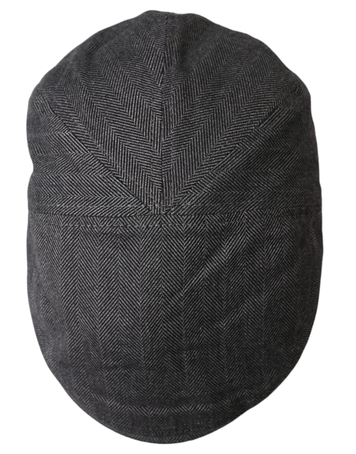 Dolce & Gabbana Gray Herringbone Crown Newsboy Hat Men - Sandy Store ByNet