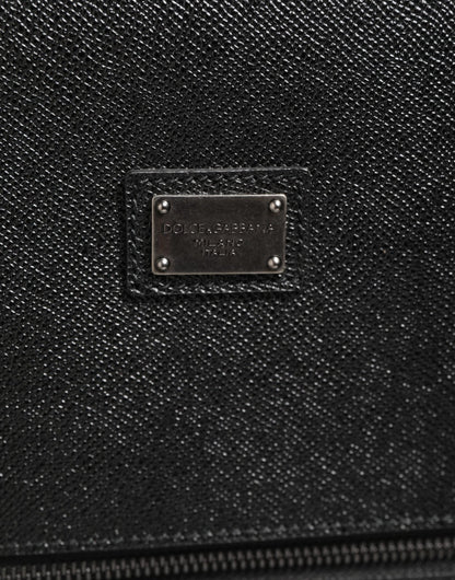 Dolce & Gabbana Gray Leather Logo Plaque Trolley Travel Wheel Men Suitcase Bag – par Dolce & Gabbana | Disponible sur Sandy Store ByNet