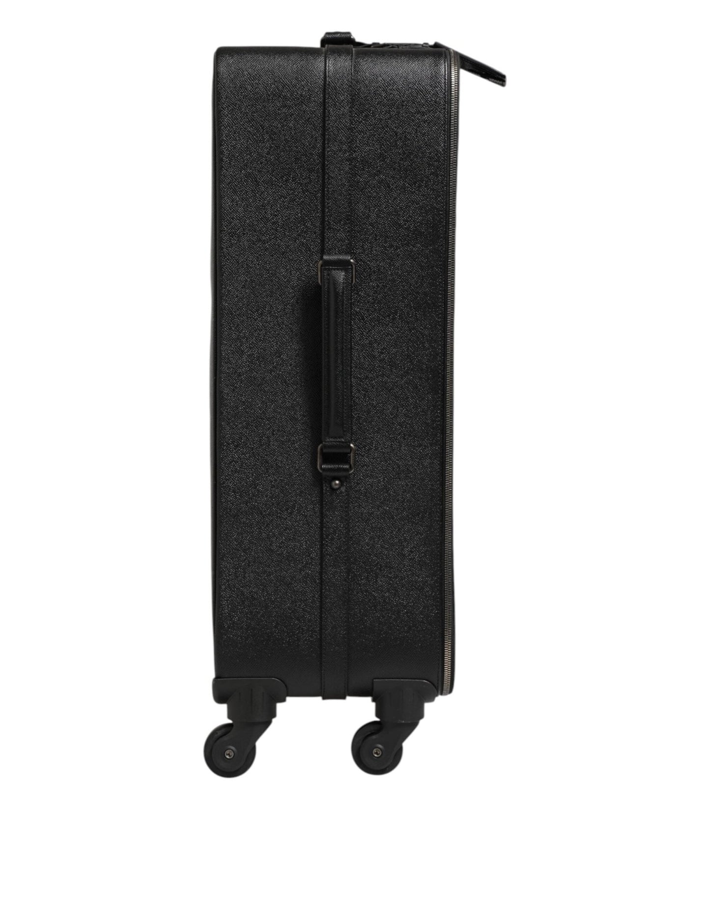 Dolce & Gabbana Gray Leather Logo Plaque Trolley Travel Wheel Men Suitcase Bag – par Dolce & Gabbana | Disponible sur Sandy Store ByNet