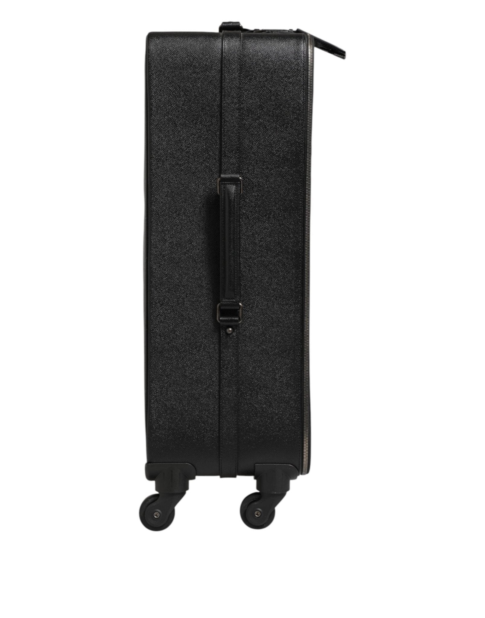 Dolce & Gabbana Gray Leather Logo Plaque Trolley Travel Wheel Men Suitcase Bag – par Dolce & Gabbana | Disponible sur Sandy Store ByNet