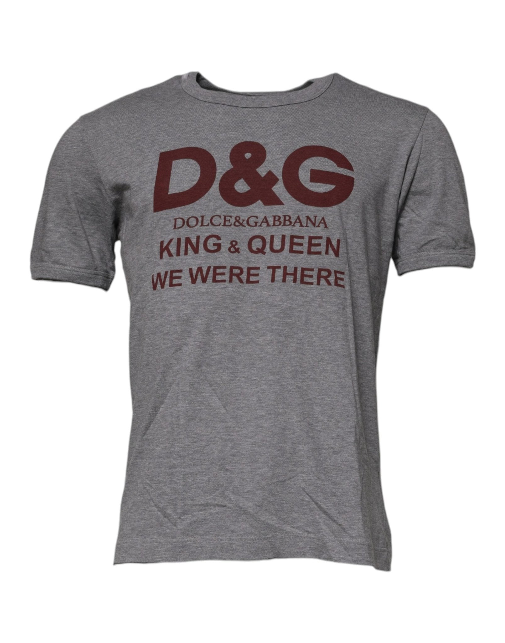 Dolce & Gabbana Gray Logo Print Cotton Crew Neck Men T-shirt – IT46 | S par Dolce & Gabbana | Disponible sur Sandy Store ByNet