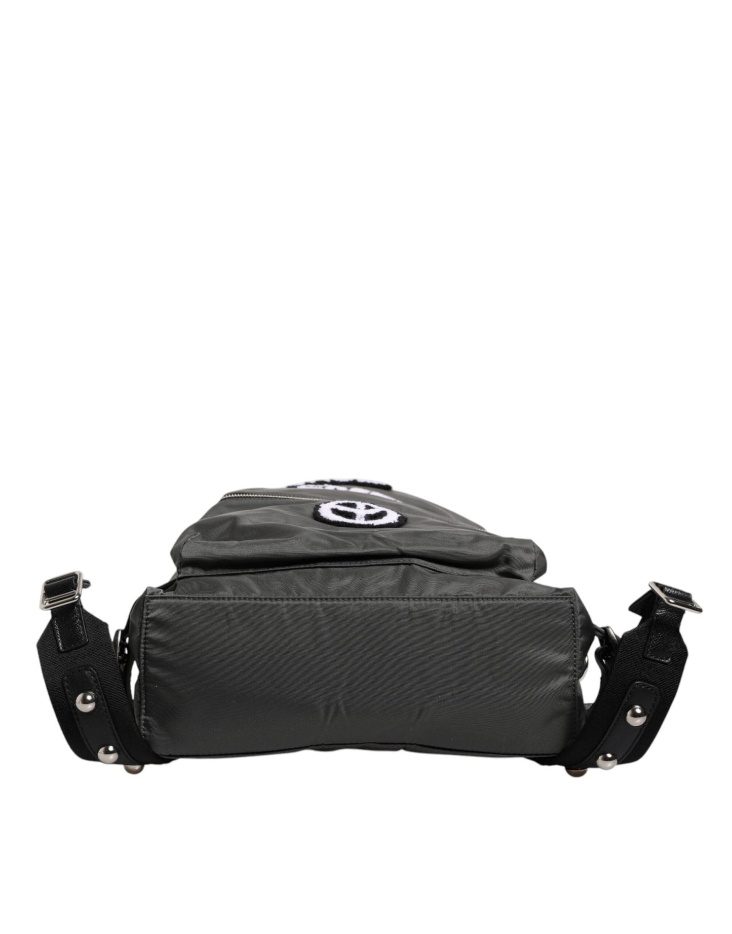 Dolce & Gabbana Gray Nylon Prince Forever School Travel Backpack Bag - Sandy Store ByNet