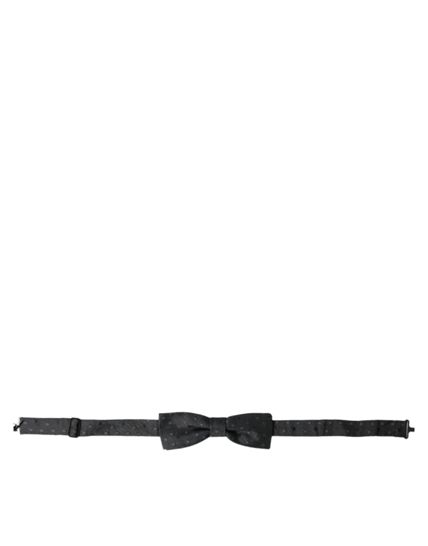 Dolce & Gabbana Gray Polka Dot Silk Adjustable Neck Men Papillon Bow Tie – par Dolce & Gabbana | Disponible sur Sandy Store ByNet